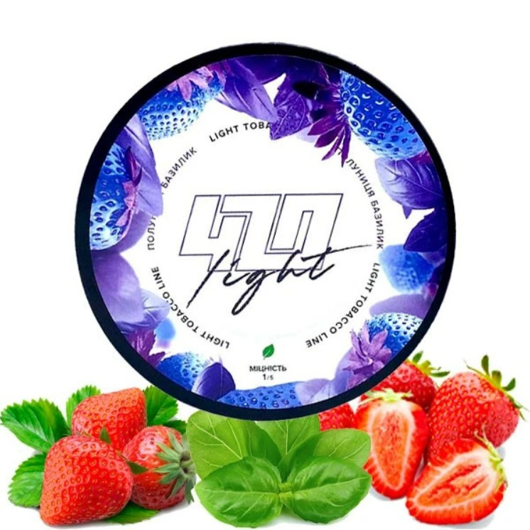 Табак 420 Light Клубника Базилик 100 грамм   