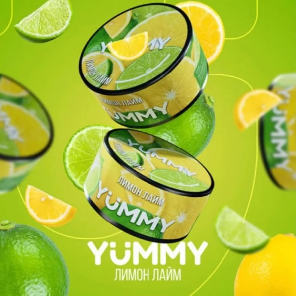 Табак Yummy Лимон лайм 100 грамм  в интернет магазине кальянов фото 1
