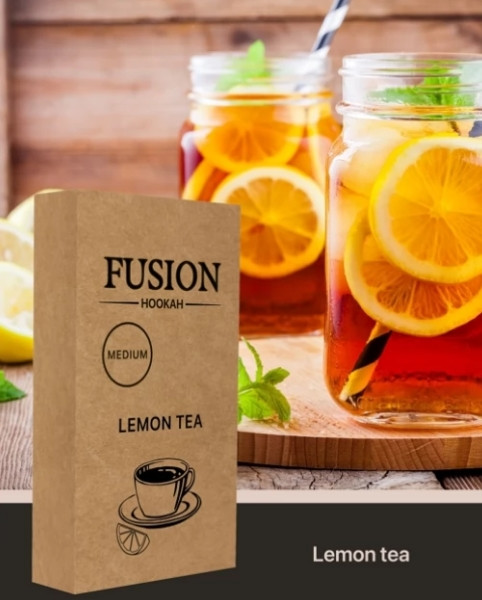 Табак Fusion Medium Lemon Tea (Чай с Лимоном) 100 грамм в интернет магазине кальянов фото 1