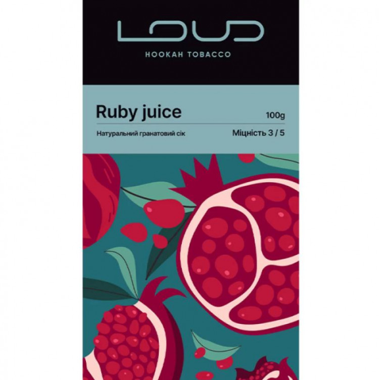 Табак Loud Ruby Juice (Гранат) 100 грамм 