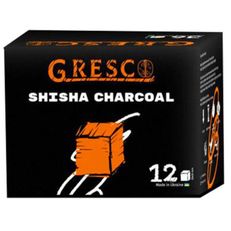Уголь Gresco ореховый 12 кубиков в интернет магазине кальянов фото 1