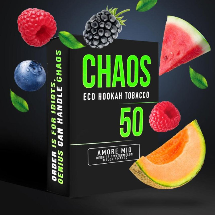 Табак Chaos Amore Mio (Лесные Ягоды Арбуз Дыня Манго) 50 грамм 
