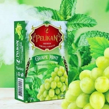 Табак Pelikan Grape Mint (Виноград Мята) 50 грамм   