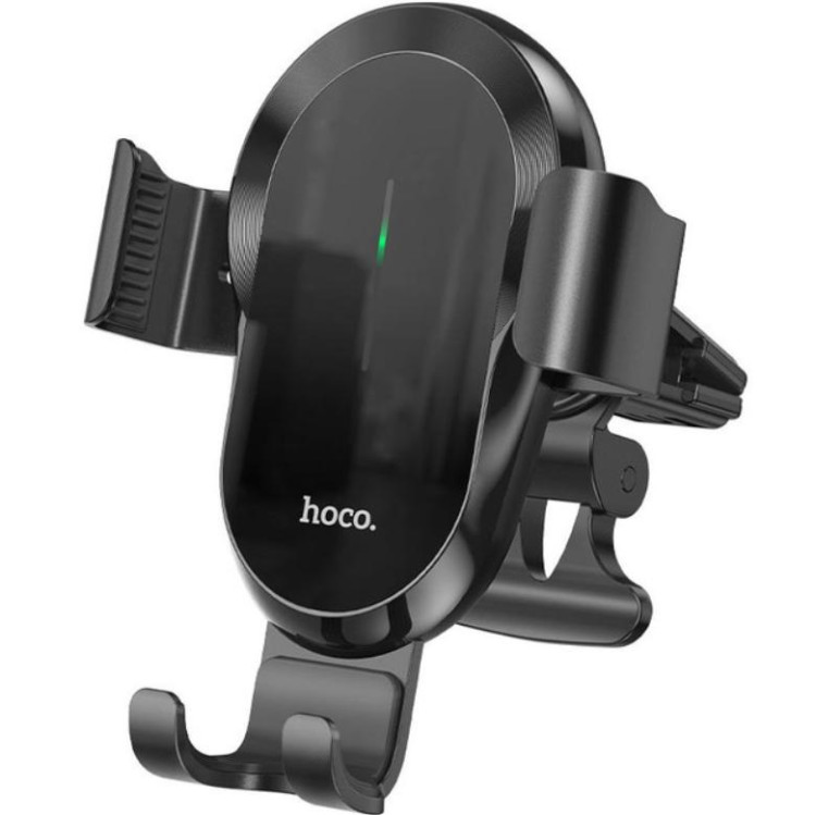 Автомобильный держатель с беспроводной зарядкой 360 в воздуховод HOCO CA105 |15W / 10W / 7.5W / 5W| Черный в интернет магазине кальянов фото 1