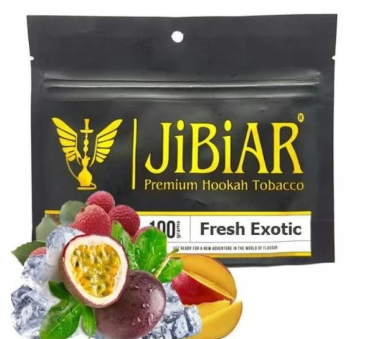 Табак JIBIAR Fresh Exotic (Фреш Экзотик) 100 гр реплика в интернет магазине кальянов фото 1