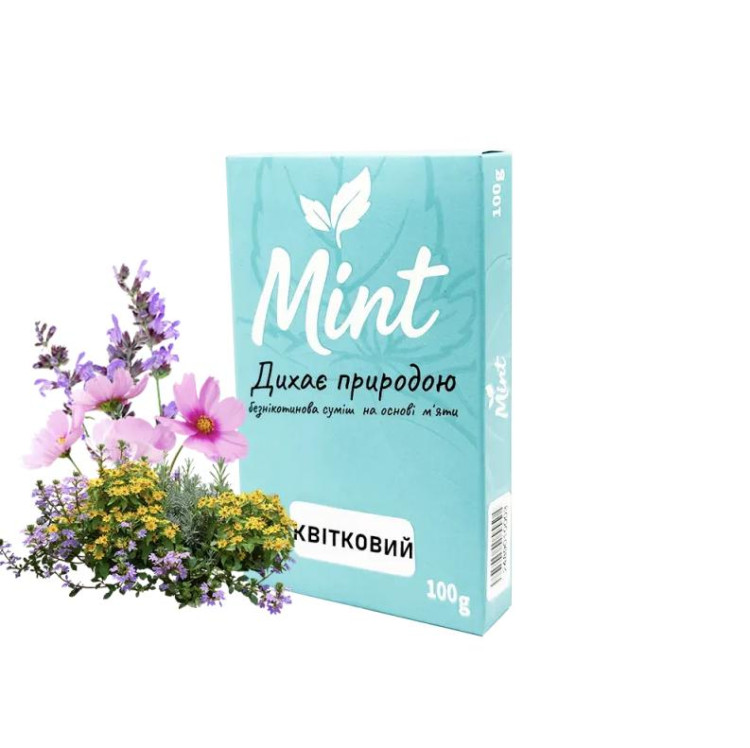 Кальянная смесь Mint Цветочный Микс 100 грамм в интернет магазине кальянов фото 1