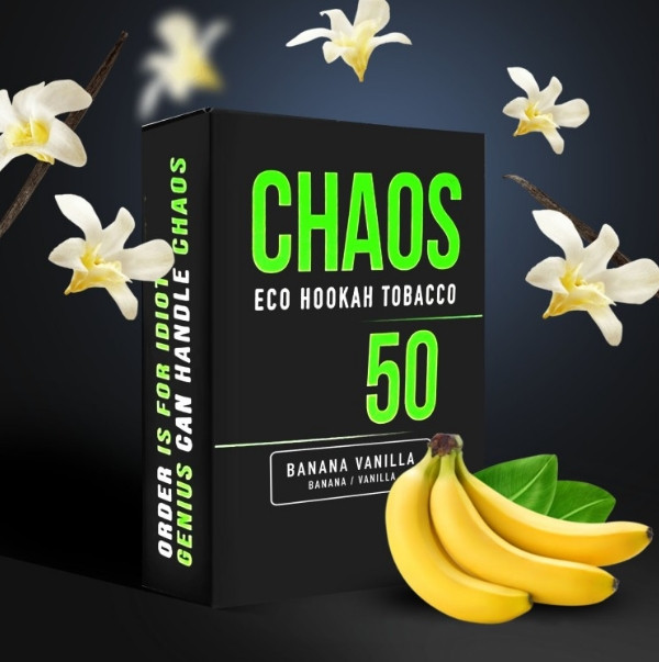 Табак Chaos Banana Vanilla (Банан Ваніль) 50 грамм  в интернет магазине кальянов фото 1
