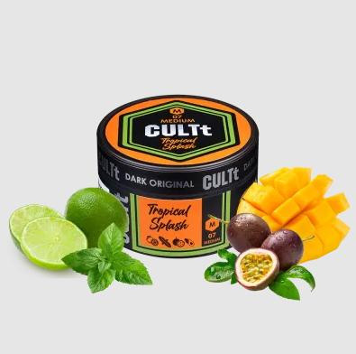 Табак CULTt Medium M7 Tropical Splash (Лайм Мята Маракуя Манго) 100 грамм 