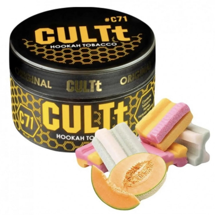 Табак CULTt C71 Honey Melon Bubble Gum (Медовая Дыня Баббл Гам) 100 грамм в интернет магазине кальянов фото 1