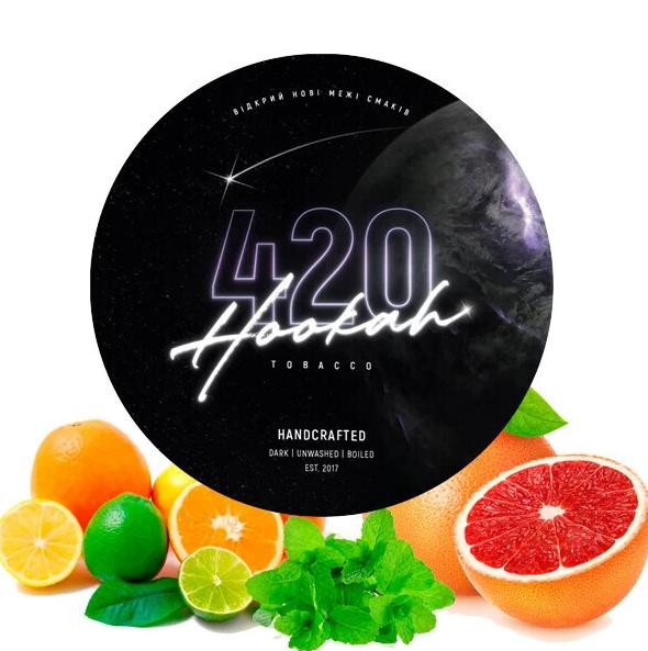 Табак 420 Dark Line Citrus Mint (Апельсин, Грейпфрут, Лайм, Лимон, Мята) 40 грамм  