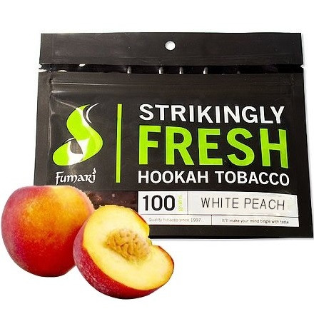 ТАБАК ДЛЯ КАЛЬЯНА FUMARI - White Peach (Белый Персик) 100 ГРАММ   