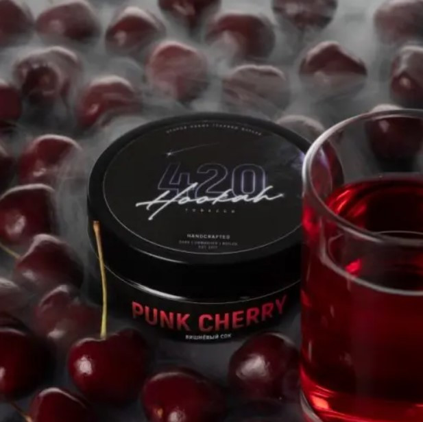 Табак 420 Punk Cherry (Тёмная Вишня) 25 грамм в интернет магазине кальянов фото 1