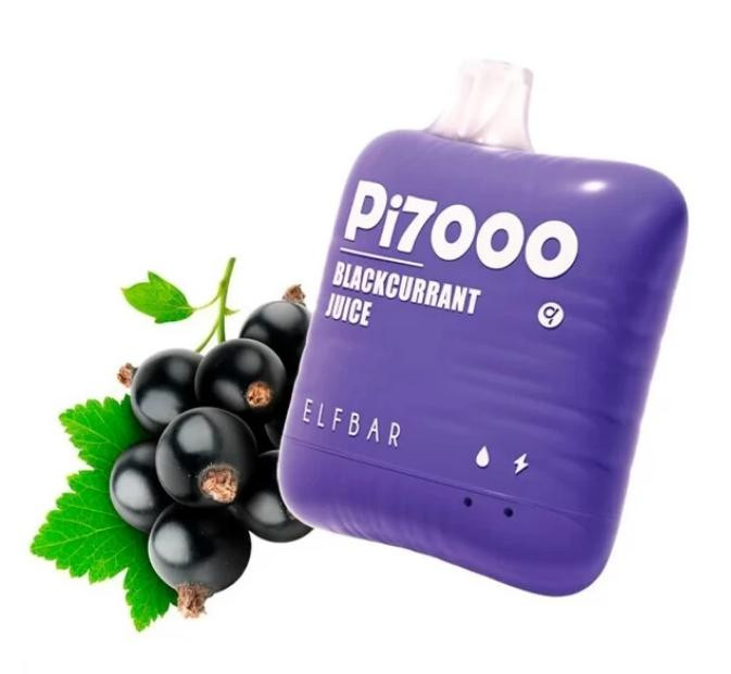 Elf Bar Pi 7000 Blackcurrant Juice (Смородиновый Сок) в интернет магазине кальянов фото 1