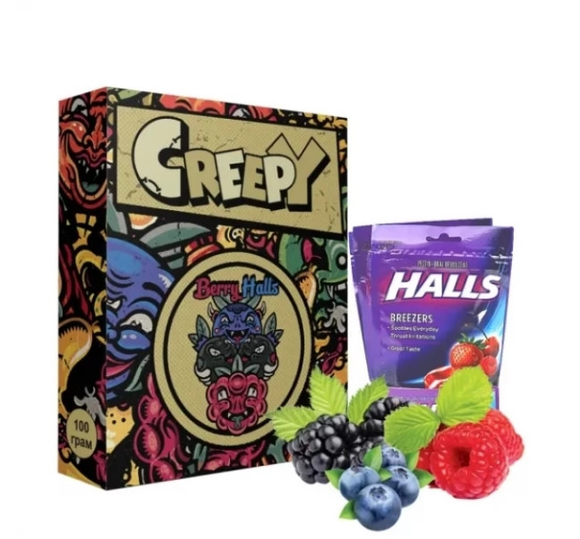 Табак Creepy Berry halls (Ягодный Холс) 100 грамм  