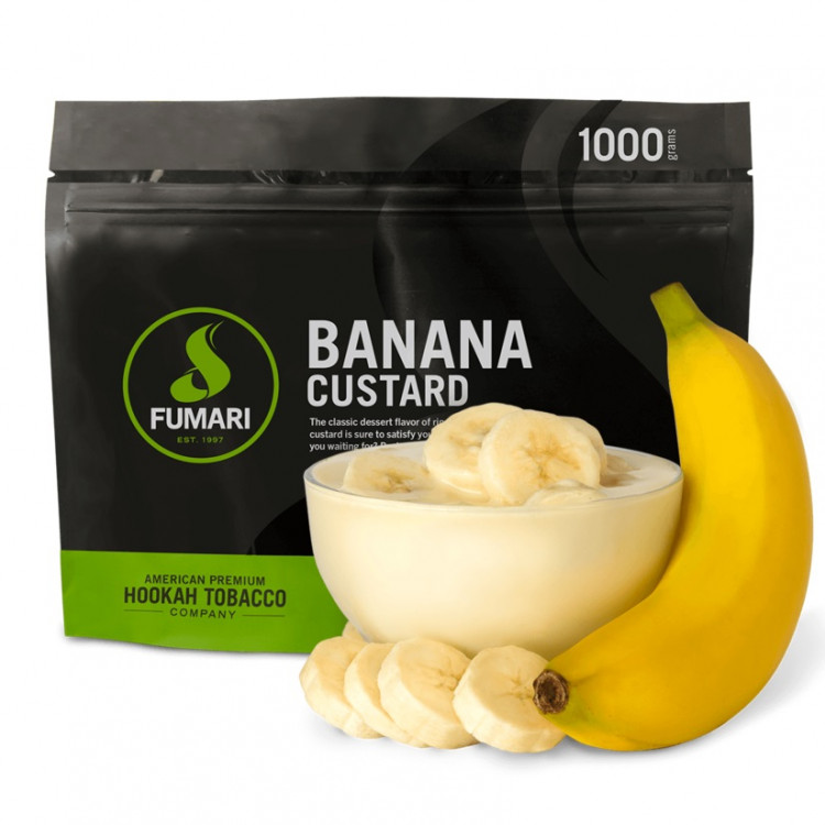 ТАБАК ДЛЯ КАЛЬЯНА FUMARI Banana Custard / Банан Крем 100 ГРАММ  