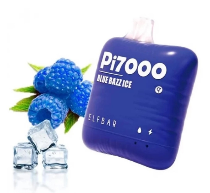 Elf Bar Pi 7000 Blue Razz Ice (Ягодный Лимонад Лед) в интернет магазине кальянов фото 1