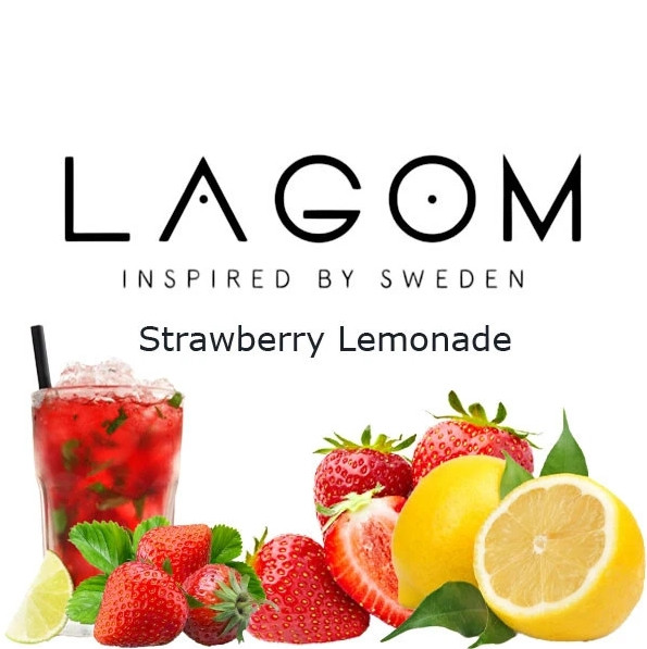 Табак Lagom Navy Line Strawberry Lemonade (Клубника Лимонад) 40 гр  в интернет магазине кальянов фото 1