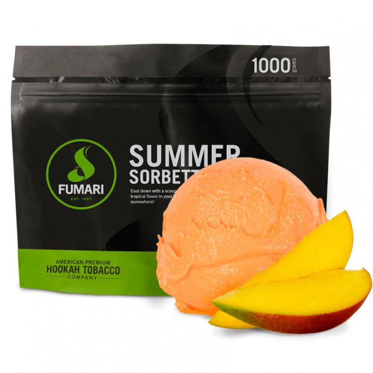 ТАБАК ДЛЯ КАЛЬЯНА FUMARI - Summer Sorbetto (Фумари Летний Сорбет) 100 ГРАММ   