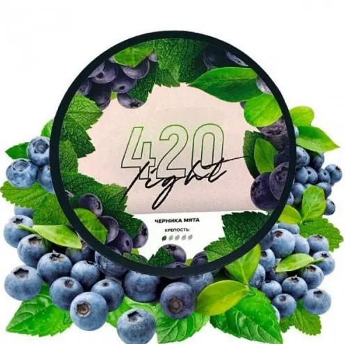 Табак 420 Light Черника Мята 250 грамм   в интернет магазине кальянов фото 1