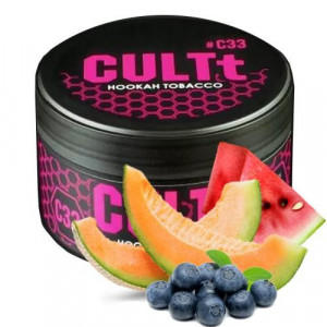 Табак CULTt C33 Watermelon Melon Blueberry Ice (Арбуз Дыня Черника Лед) 100 гр 