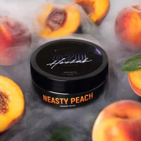 Табак 420 Neasty Peach (Персик) 250 грамм в интернет магазине кальянов фото 1