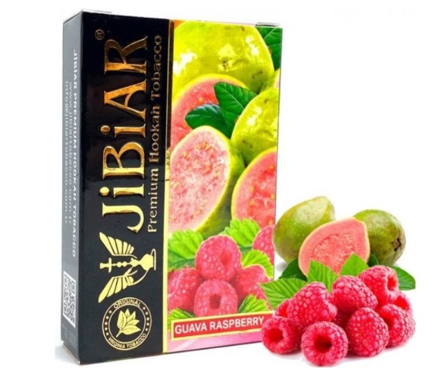Табак Jibiar Guava Raspberry (Гуава Малина) 50 грамм в интернет магазине кальянов фото 1
