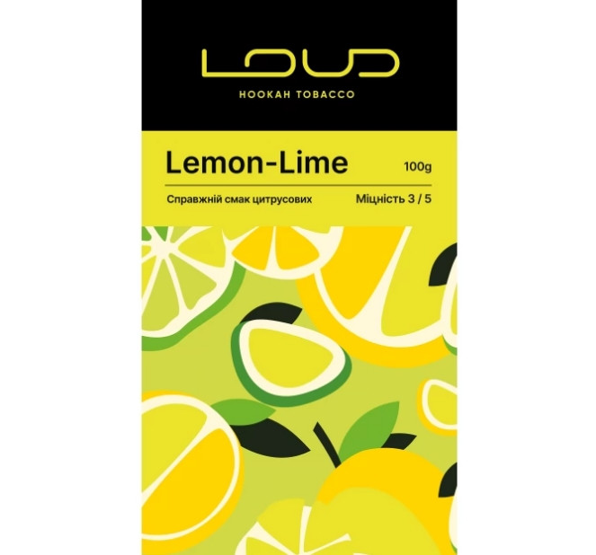 Табак Loud Lemon Lime (Лимон Лайм) 100 грамм 