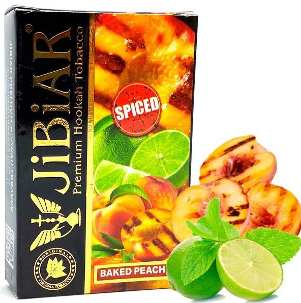 Табак Jibiar Baked Peach Spiced (Персик Гриль) 50 грамм в интернет магазине кальянов фото 1