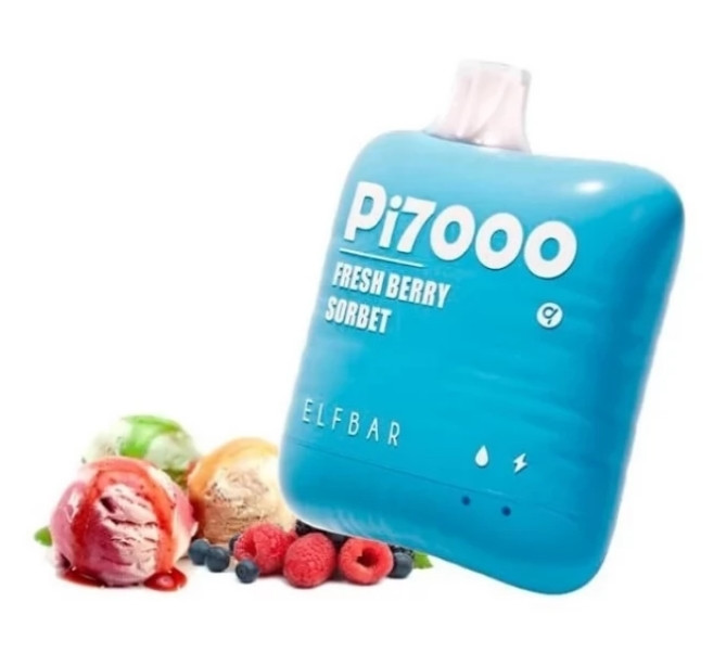 Elf Bar Pi 7000 Fresh Berry Sorbet (Холодный Ягодный Сорбет) в интернет магазине кальянов фото 1