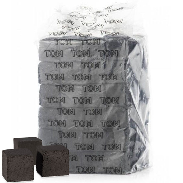 Кокосовый уголь для кальяна Tom Coco Gold 1 кг 72 кубика   в интернет магазине кальянов фото 2