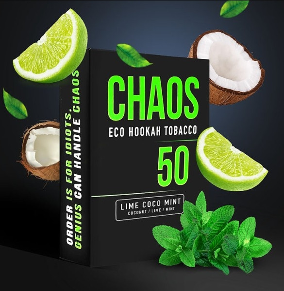 Табак Chaos Lime Coco Mint (Лайм Кокос М'ята) 50 грамм   