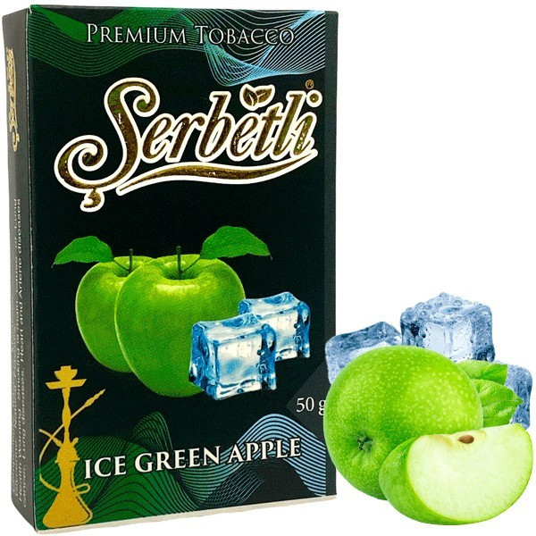 Табак Serbetli - Ice Green Apple (Ледяное Зеленое Яблоко) 50 Гр 