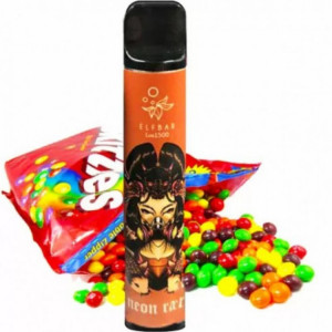 Одноразовая POD система Elf Bar Lux 1500 Скитлс (Neon Rain)  