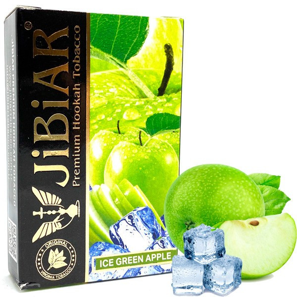 Табак Jibiar Ice Green Apple (Лед Зеленое Яблоко) 50 гр   