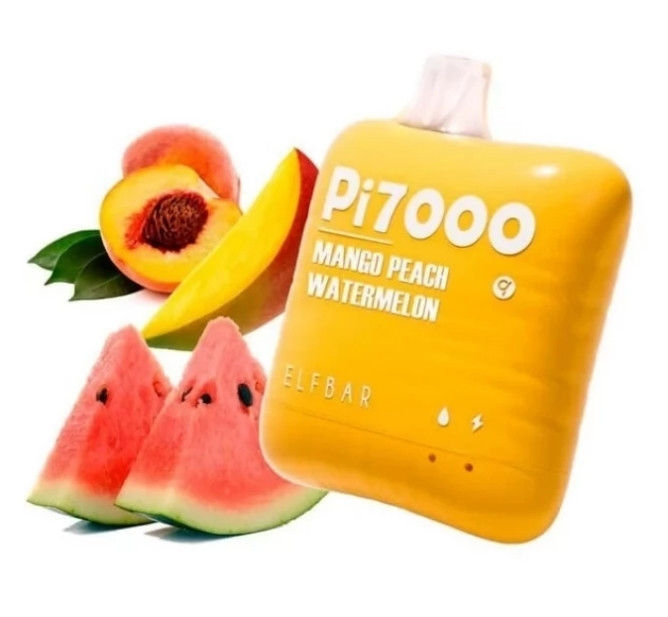 Elf Bar Pi 7000 Mango Peach Watermelon (Манго Персик Арбуз) 