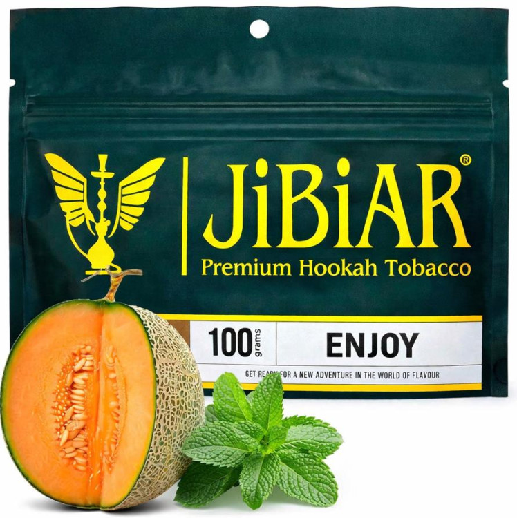 Табак Jibiar Enjoy (Дыня, Мята) 100 грамм реплика в интернет магазине кальянов фото 1