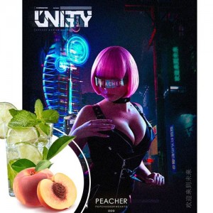 ТАБАК UNITY - PEACHER (ПЕРСИКОВЫЙ МОХИТО) 125 ГРАММ
