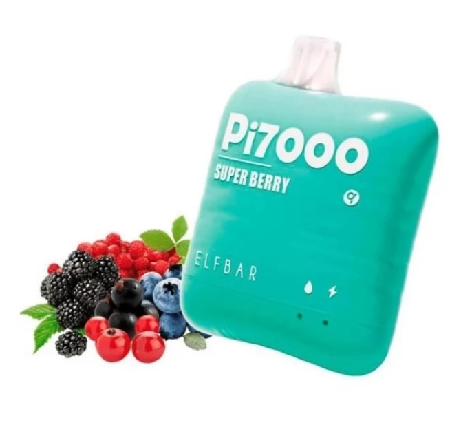 Elf Bar Pi 7000 Super Berry (Супер Ягоды) в интернет магазине кальянов фото 1