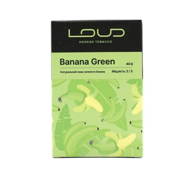 Табак Loud Bananagreen (Зеленый банан) 40 грамм в интернет магазине кальянов фото 1