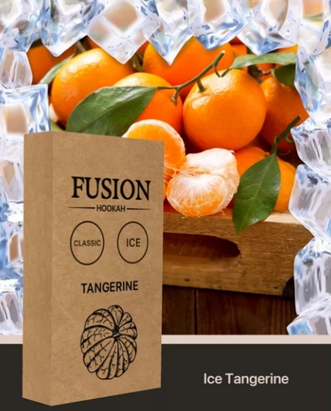 ТАБАК FUSION CLASSIC - ICE TANGERINE (ЛЕД МАНДАРИН) 100 ГРАММ  в интернет магазине кальянов фото 1
