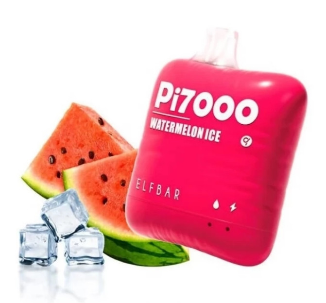 Elf Bar Pi 7000 Watermelon Ice (Арбуз Лед) в интернет магазине кальянов фото 1