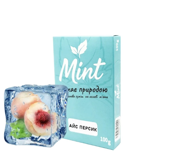 Кальянная смесь Mint Айс Персик 100 грамм 