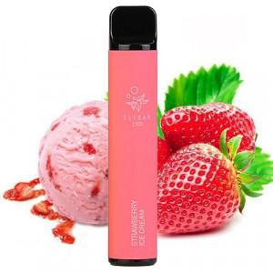 Одноразовая POD система Elf Bar 800 Strawberry Ice Cream (Клубничное мороженое) 