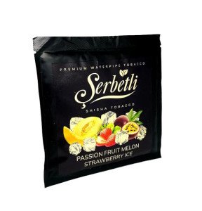 Табак Serbetli Passion fruit Melon Strawberry Ice (Маракуйя Дыня Клубника Лёд) 100 грамм