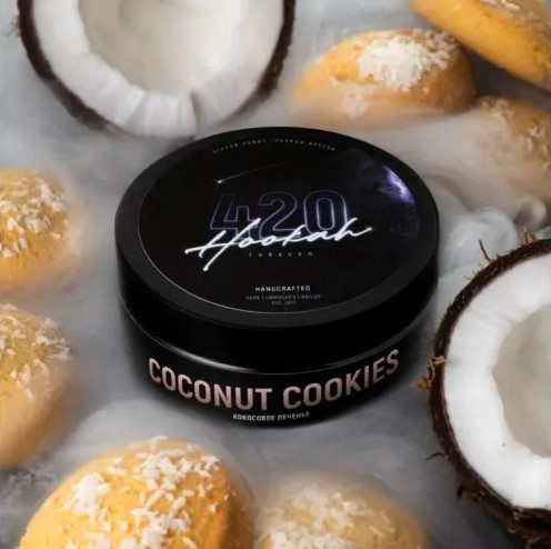 Табак 420 Coconut Cookies (Кокосовое печенье) 250 грамм  в интернет магазине кальянов фото 1
