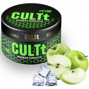 Табак CULTt C100 Green Apple Ice (Яблоко Лед) 100 грамм