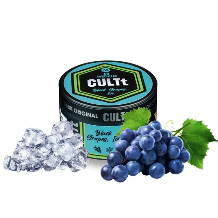 Табак CULTt Medium M58 Black Grapes Ice (Черный Виноград Лёд) 100 грамм 