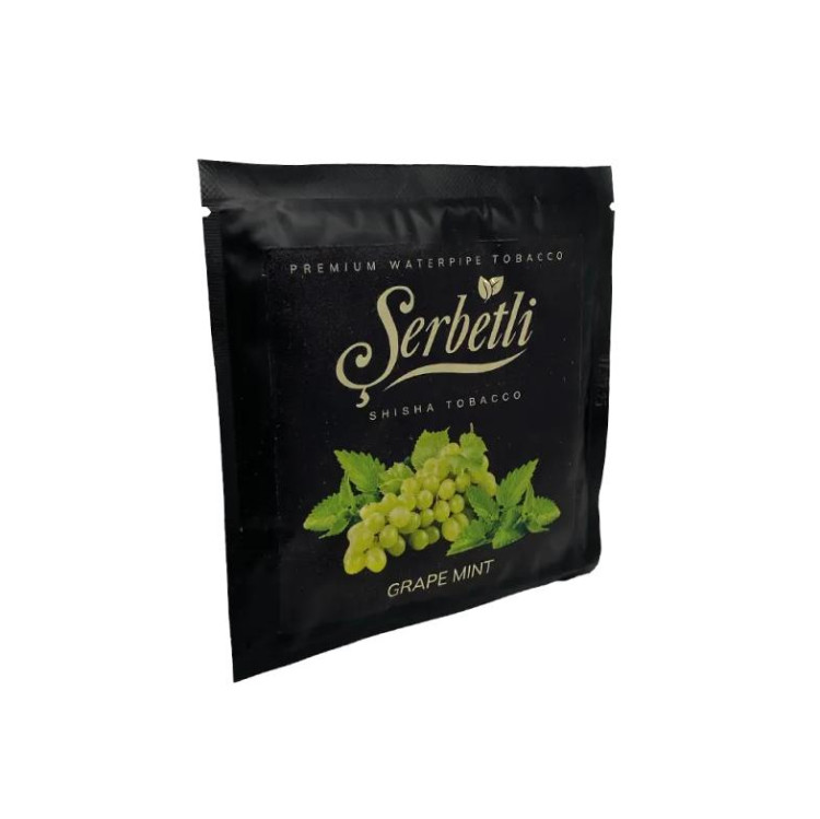 Табак Serbetli Grape Mint (Виноград Мята) 100 грамм в интернет магазине кальянов фото 1