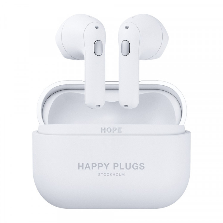 Беспроводные Наушники Happy Plugs Hope Белый с Серебром 