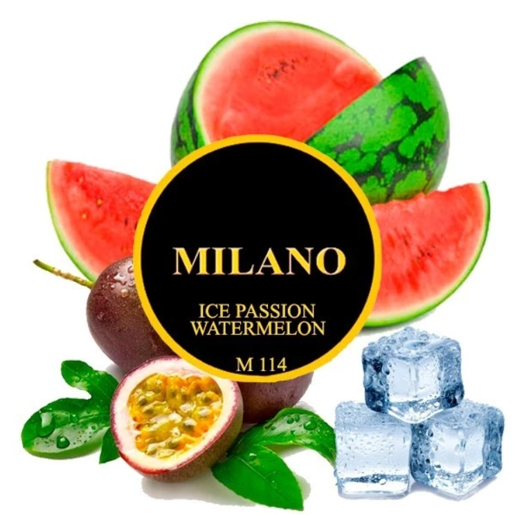 Табак Milano Ice Passion Watermelon M114 (Арбуз Маракуйя Лед) 50 грамм 